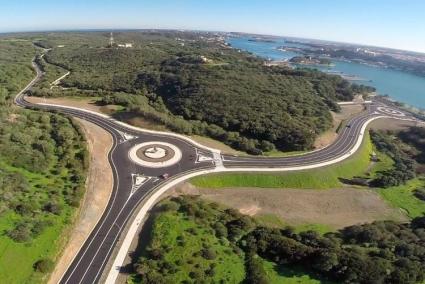 Imagen aérea del vial del Cós Nou