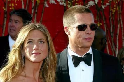 Foto de recurso de Jennifer Aniston y Brad Pitt.