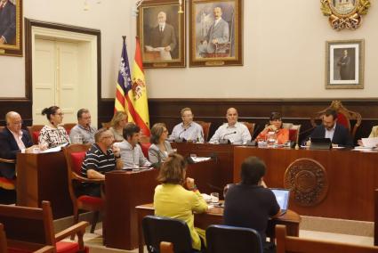 Imagen del último pleno de Maó, donde se rechazó la tasa propuesta por el equipo de gobierno.