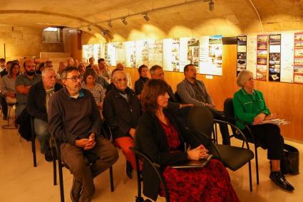 Maite de Medrano en el acto celebrado en el Colegio de Arquitectos en Maó.