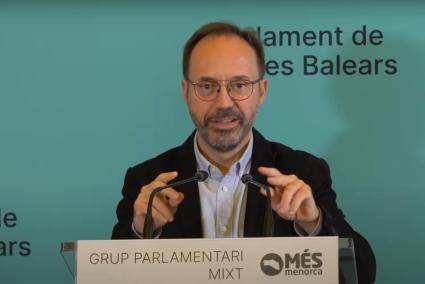 Josep Castells, portavoz de Més en el Parlament, declara que el Govern «no tiene proyecto político»