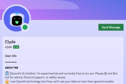 Discord retirará su 'chatbot' Clyde, basado en ChatGPT, en diciembre
