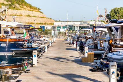 Los actuales amarres de Marina Menorca en el puerto de Maó.