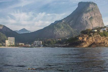 La travesía de la menorquina en Brasil Río (Leme to Pontal).