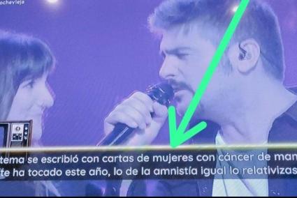 Polémicos rótulos de 'Cachitos': "Si este año te ha tocado un cáncer de mama, lo de la amnistía igual lo relativizas"