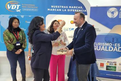 Benejam recibió el viernes el premio en la feria Fitur de Madrid.