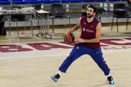 Ricky Rubio ya se ejercita con el Barça