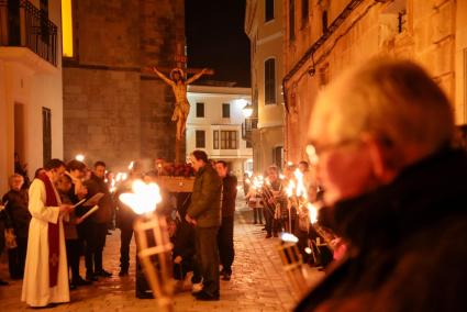 menorca ciutadella processor de via crucis torxes