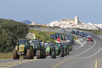 Imagen de la última tractorada, en marzo de 2020.