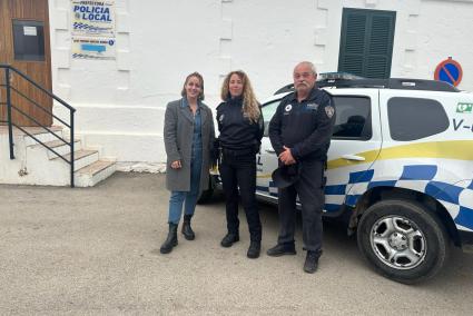 La nueva policía local de Es Mercadal se ha incorporadom esta semana.