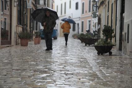 Las lluvias seguirán presentes en Menorca durante los próximos días.