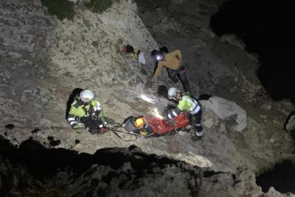 Rescate de los bomberos de Menorca, en una imagen de archivo.