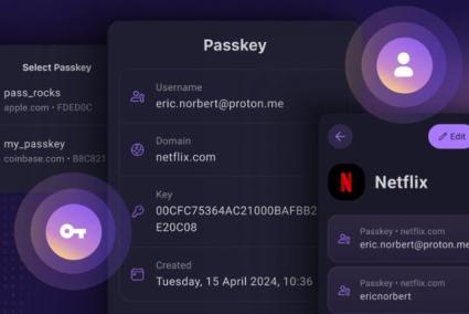 Proton Pass incorpora el soporpote para las passkeys