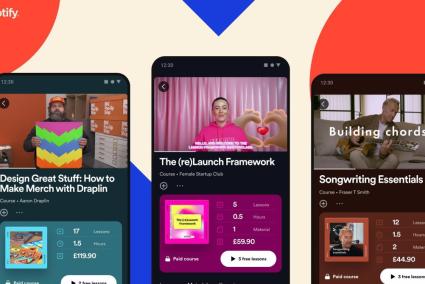 Spotify prueba nuevo formato de contenido con los cursos de aprendizaje basados en vídeo