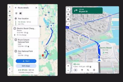 Google Maps agrega nuevas opciones para encontrar rutas alternativas más sostenibles para viajes y desplazamientos