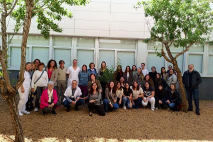 El grupo que ha seguido la jornada autonómica desde el Hospital Mateu Orfila de Maó.