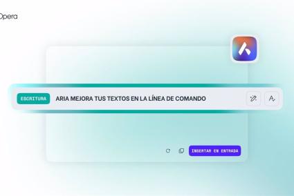 Aria, el servicio de IA de Opera, ayudará a mejorar los textos de los usuarios con su nuevo modo de escritura