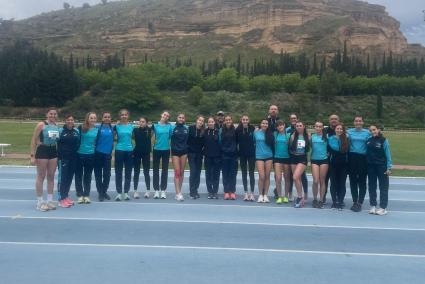 El equipo del Menorca Atletisme.