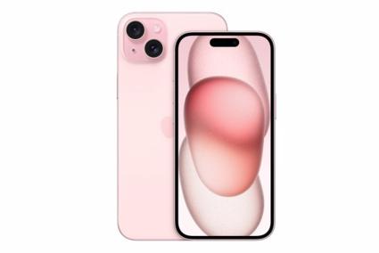 IPhone 15 en color rosa