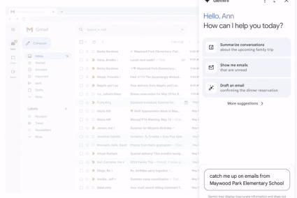 La IA de Gemini en Gmail.