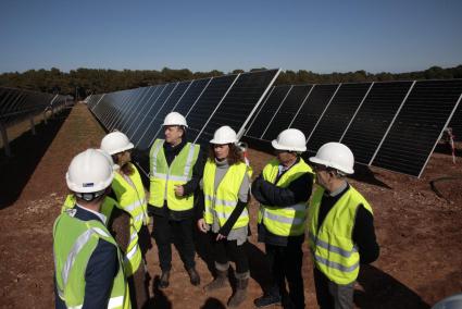 Visita de obras del parque Agrisolar en febrero de 2023.