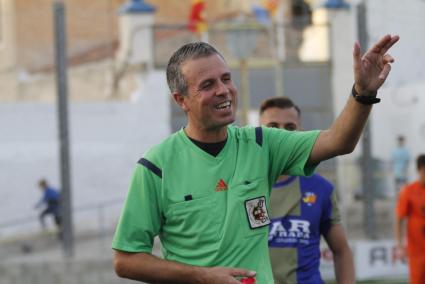 Pedro Bermúdez, durante un partido, en 2018.