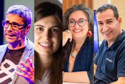 Los ponentes, de izquierda a derecha: Antoni Febrer Barber, Maria Bauzá Villalonga, Karina Gibert i Oliveras i Santiago Barro Caules