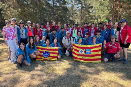 Delegació menorquina dels escoltes a Sòria. 