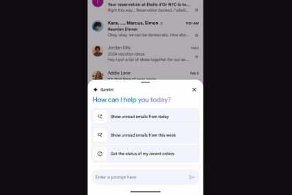Los usuarios de Gmail en Android ya pueden preguntar a Gemini sobre la bandeja de entrada