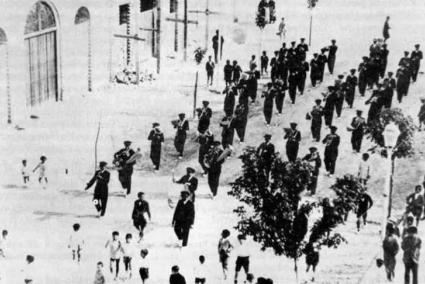 Banda de música de Xixona segona meitat del XIX, on sona Gabino Sirvent Sarrió.