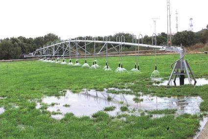 Imagen de una fase del tratamiento del agua en la EDAR de Sant Lluís.