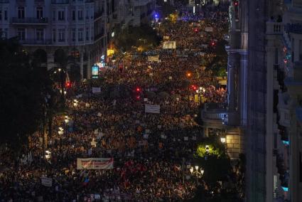 Temporal.- Una manifestación de "rabia y duelo" exige la dimisión del Consell de Mazón: "No han sabido gestionar"