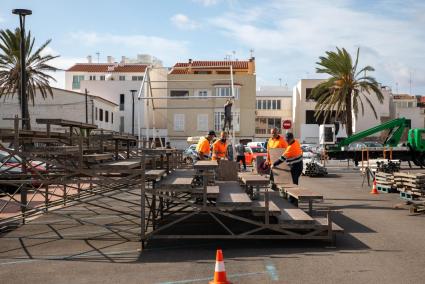 menorca ciutadella preparatius parking oar concert ja t'ho dirÃ© homenatge a sente fontestad