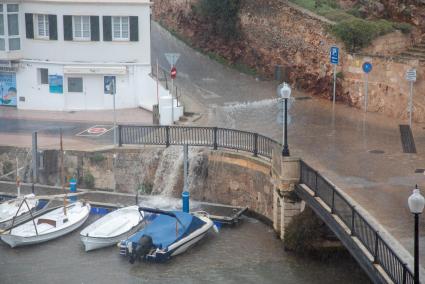 Episodio de lluvias a finales del mes de octubre en Ciutadella.