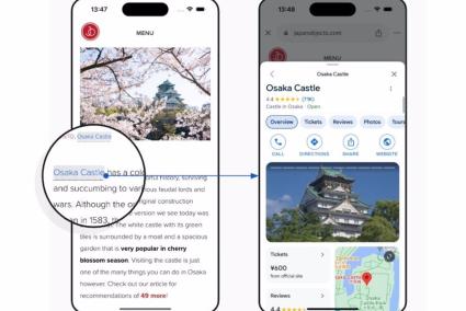 Google integra enlaces en webs de terceros que dirigen al Buscador para ampliar la información en iOS