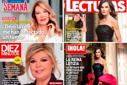 Las portadas de ¡Hola!, Lecturas, Semana y Diez Minutos