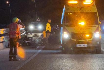 El accidente ocurrió en la ‘general’ a la salida de Ferreries en dirección a Maó.