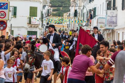 Celebración de las fiestas patronales del año pasado en Es Mercadal.
