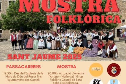 Muestra folclórica en Es Castell