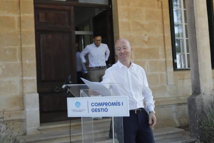 Adolfo Vilafranca, ayer antes de hacer el balance de los dos años de gobierno.