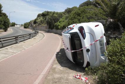 El accidente se produjo a las cinco de la madrugada de este domingo.