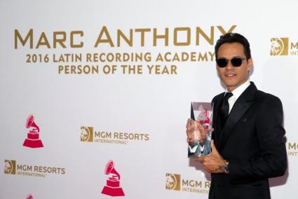 Marc Anthony nombrado como Persona del Año en los Grammy Latino