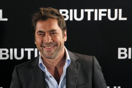 El actor español Javier Bardem, durante la presentación de "Biutiful",