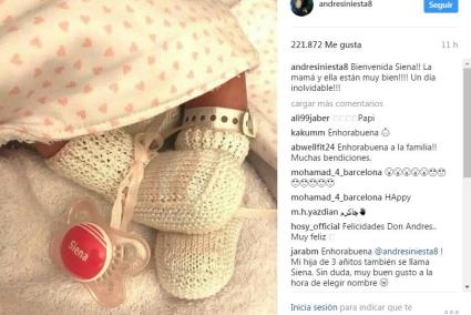 Andrés Iniesta y Anna Ortiz han sido padres