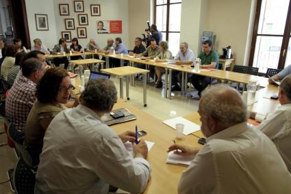 La primera reunión de los socialistas de Balears para valorar los malos resultados electorales del 22 de mayo se celebró en la