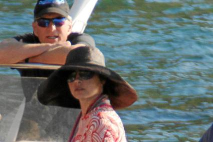 Michael Douglas y Catherine Zeta Jones, en Mallorca.