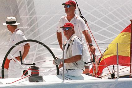 Don Juan Carlos, a la caña del Bribón. Copa del Rey de Vela.