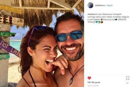 Lara Álvarez y su novio Edu Blanco, sus fotos más íntimas y cariñosas