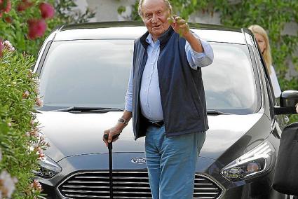 El Rey emérito Juan Carlos I en el 80 cumpleaños de su hermana, la infanta Pilar