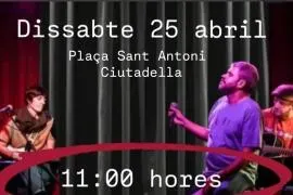 Actuación musical de Bep Marquès en Ciutadella